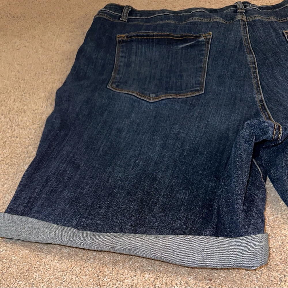 Sonoma Dark Blue Jean Shorts. Size 24 - Picture 7 of 12